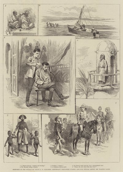 Croquis au Soudan - Walter Paget